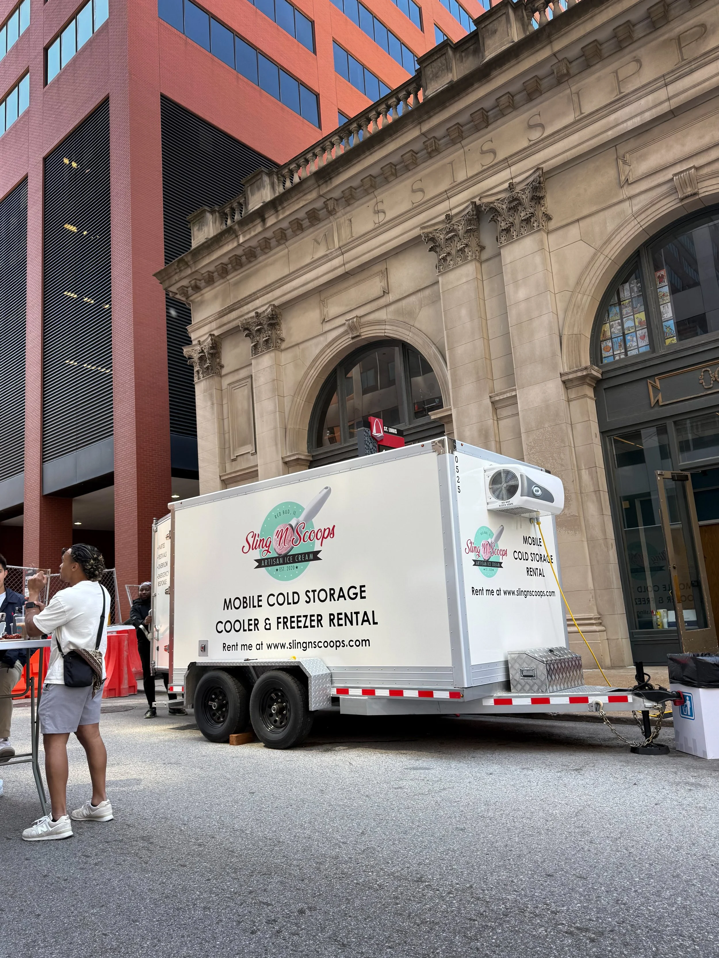 Mobile Cold Storage Trailer Downtown St. Louis at Foodies Eat First Event