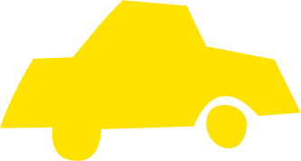 Gelbes Taxi-Fahrzeug