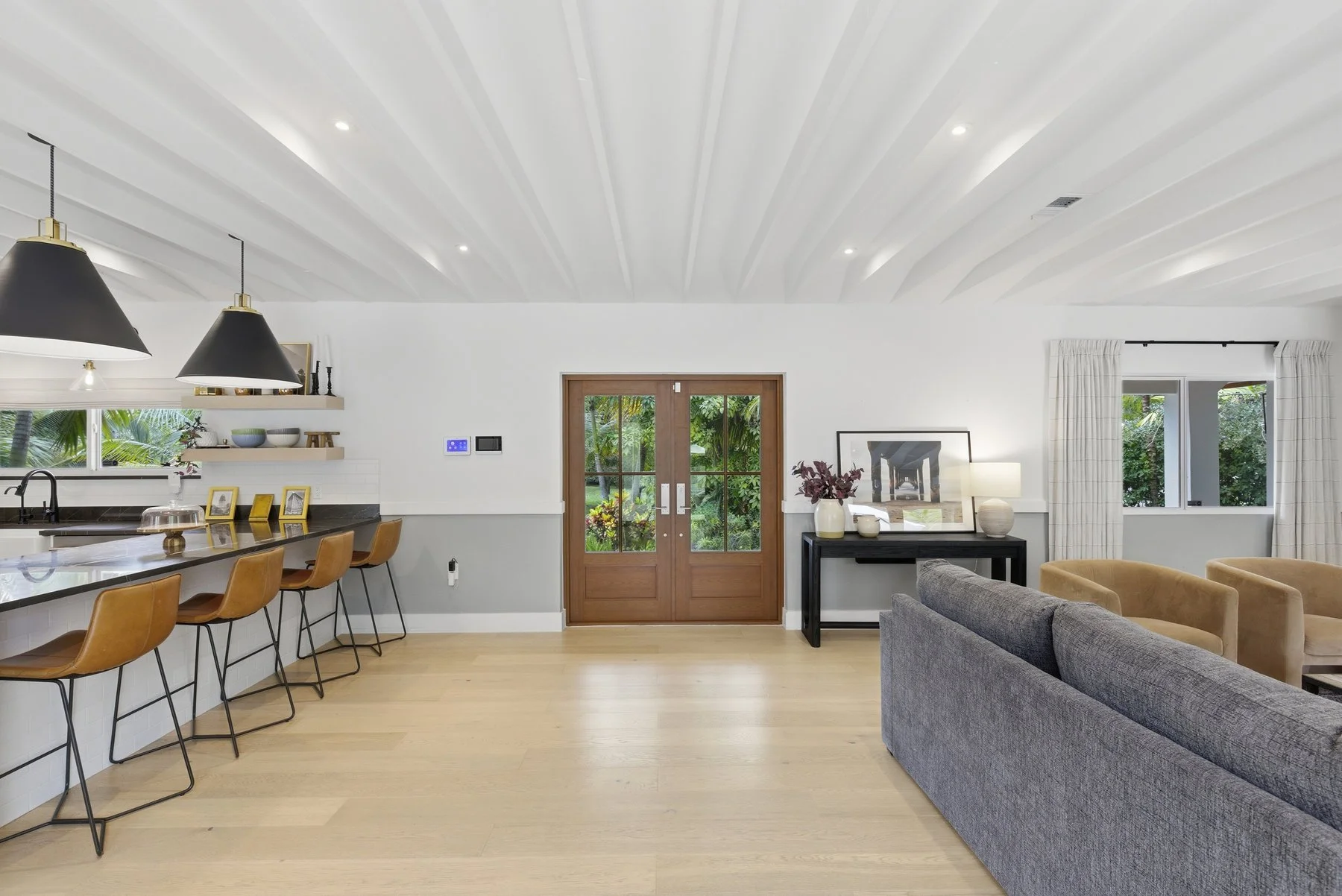 Open concept living. 