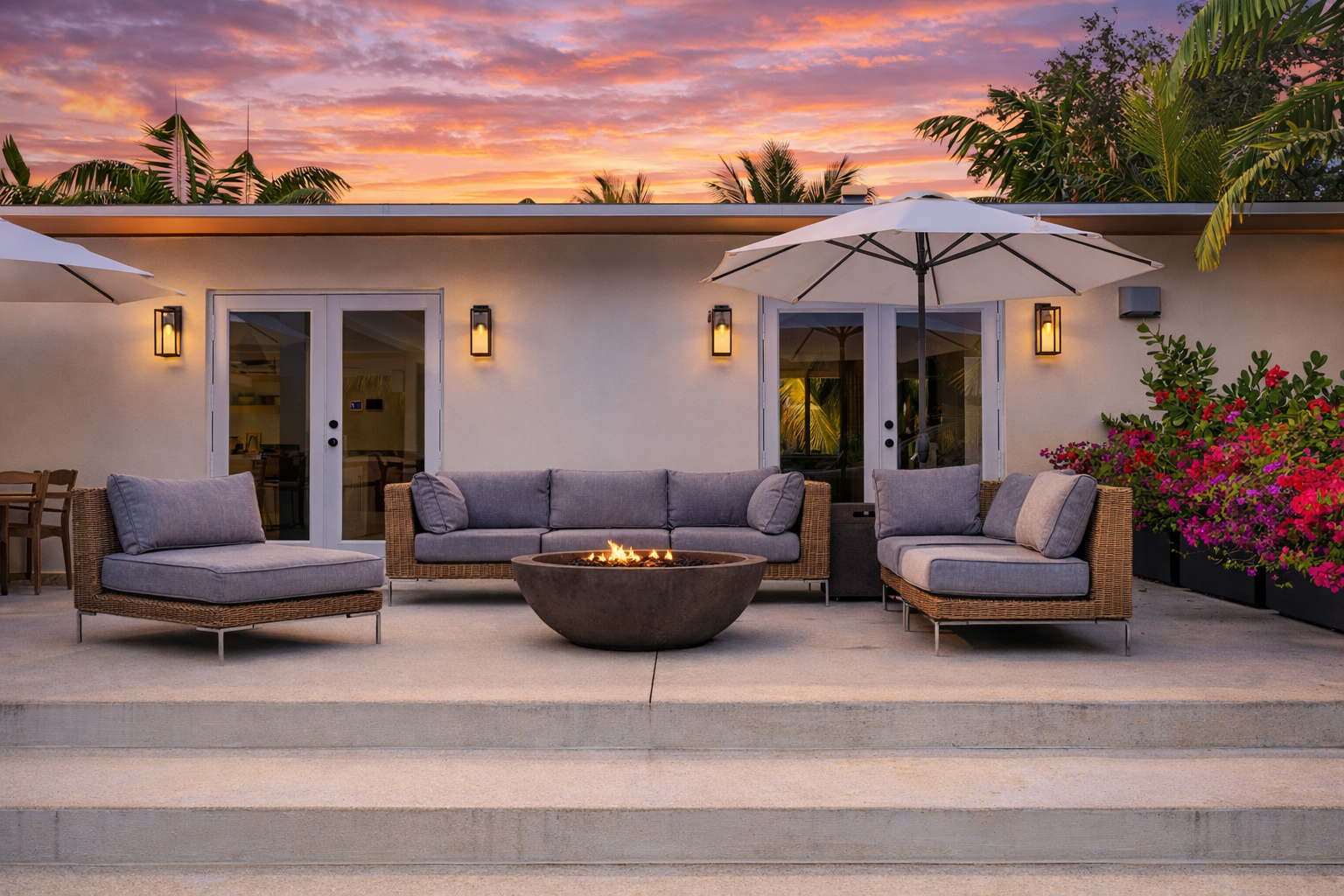 Fire Pit on Upper Deck