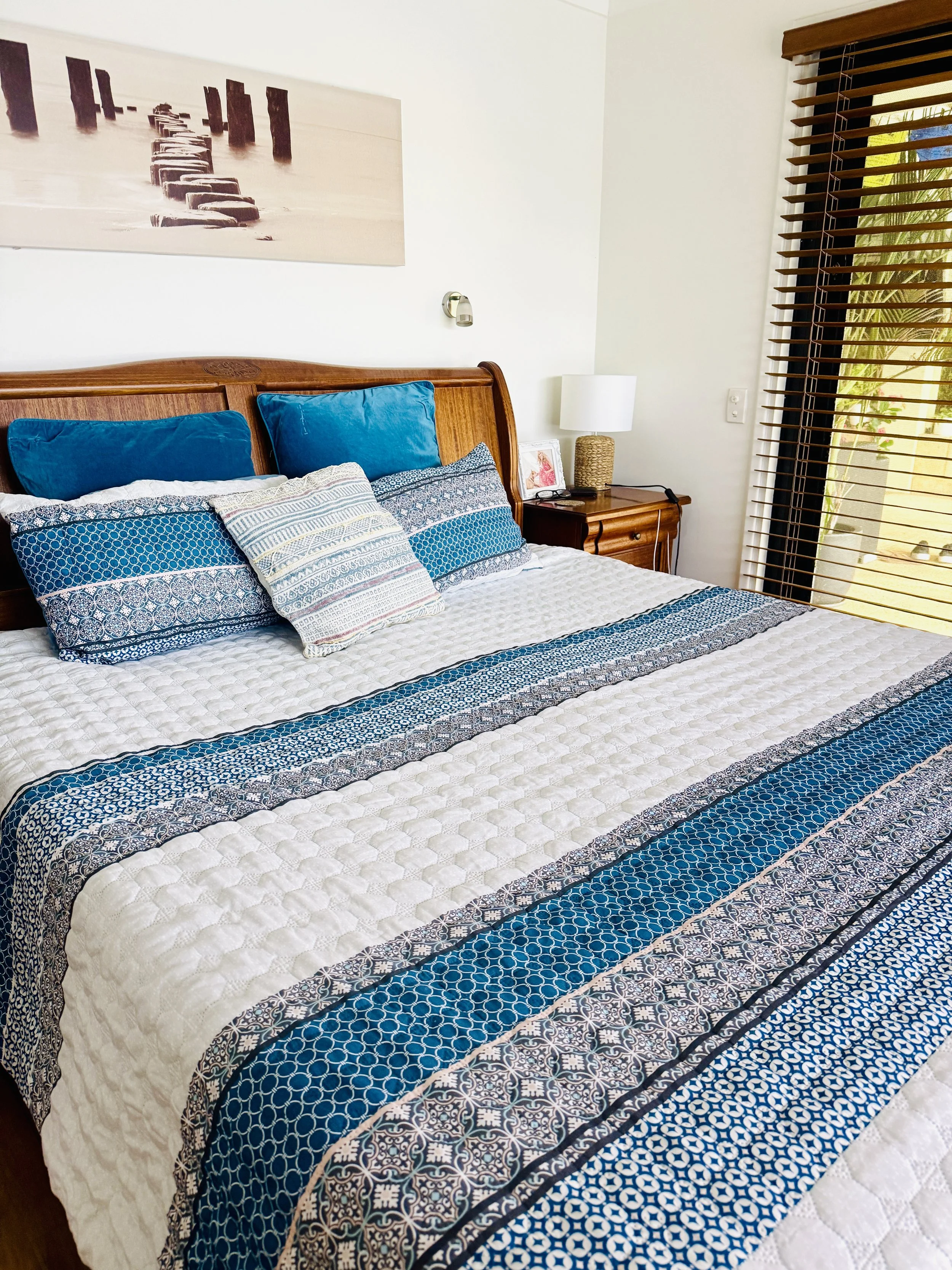 Harmony Deam Quilted Cover with Matching Pillow