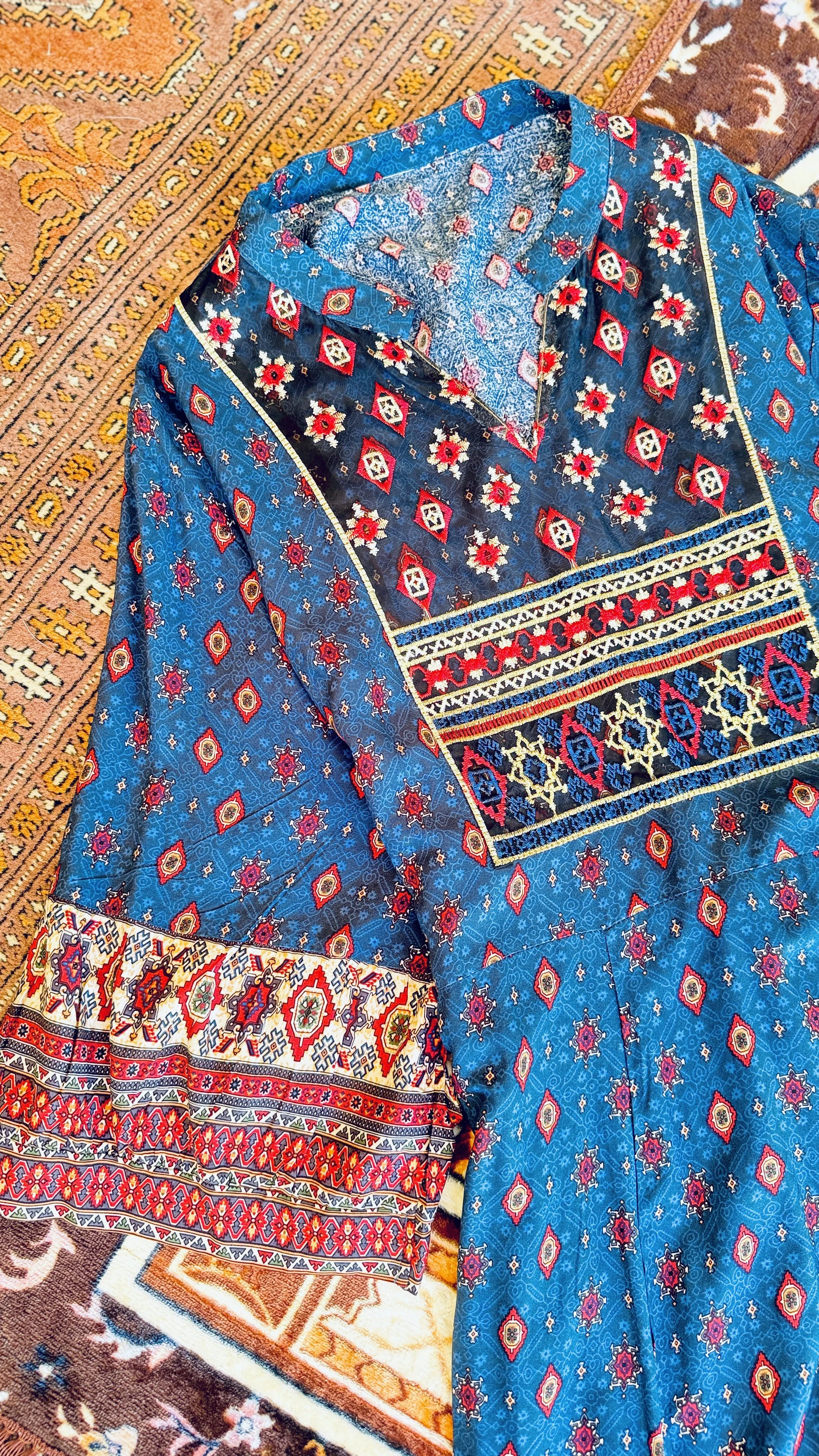 Rare Find- Original 1970’s Embroidered Indian Hippie Dress