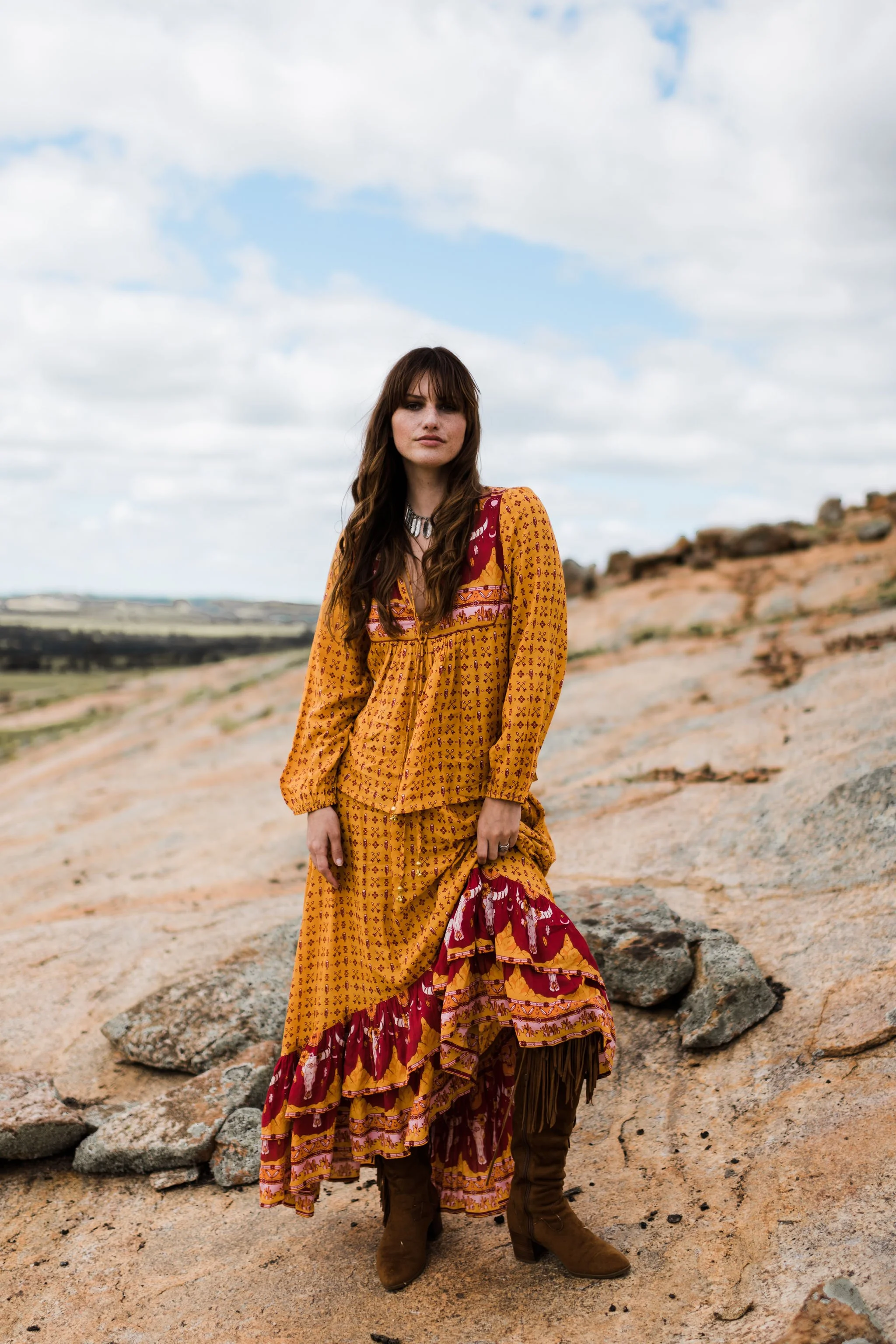 Gold Dust Skirt-Autumn Glory