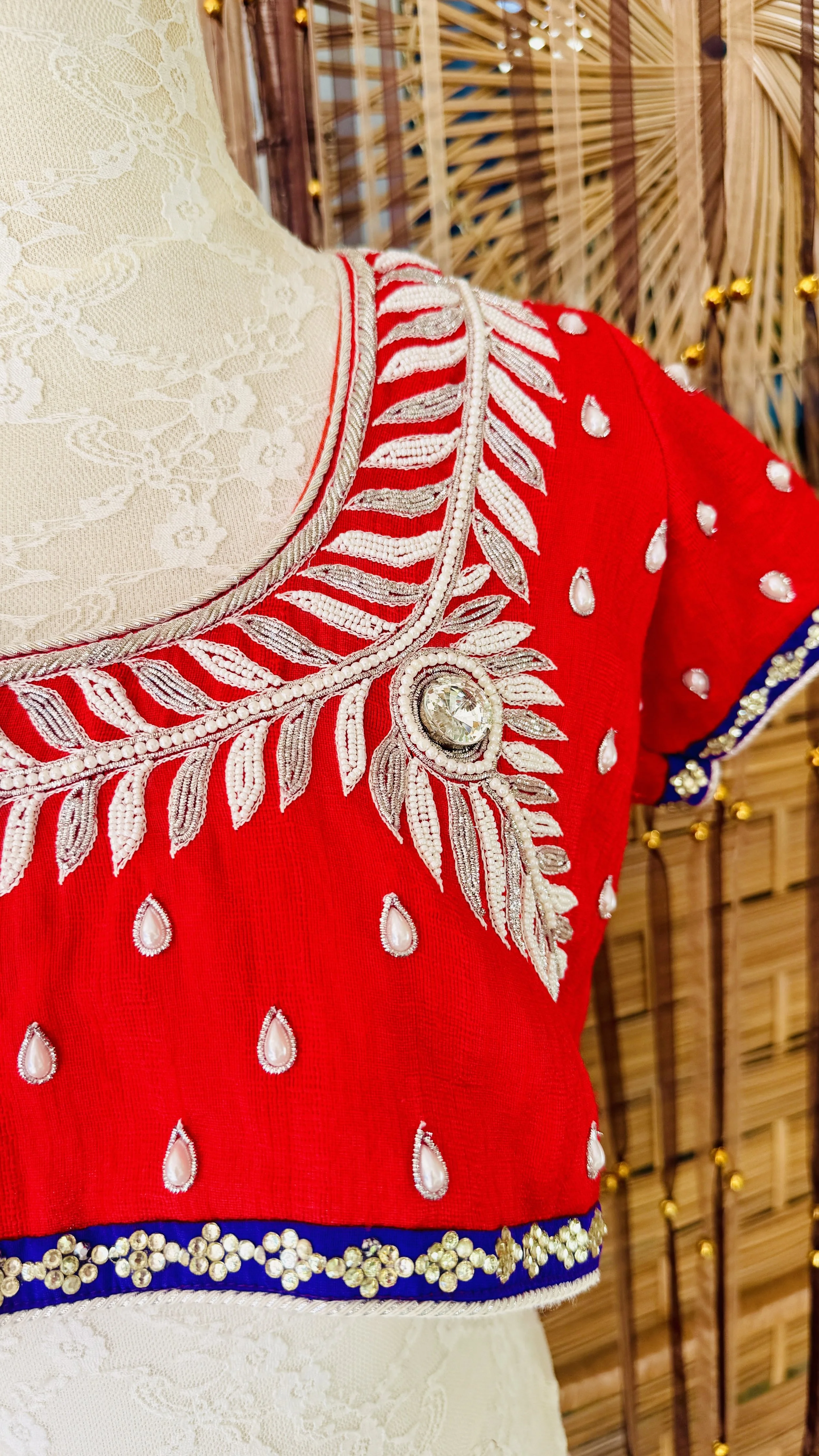One of a kind Hand Work Beaded Blouse