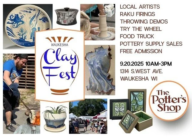 Save the date! 9/20 I&rsquo;ll be joining some truly amazing ceramic artists showing at Clay Fest 2025!  #wisconsinart #wisconsinartist #wisconsinceramics #wisconsinpottery #summerartfestival