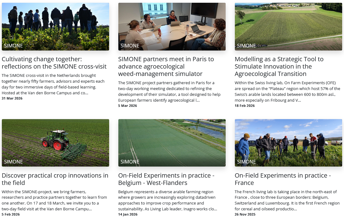 SIMONE: OFE in practice, implementation & collaboration for the agroecological transition - Europe
