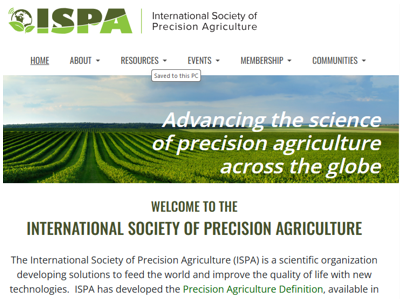 ISPA - The International Society of Precision Agriculture: new technologies to feed the world and improve quality of life
