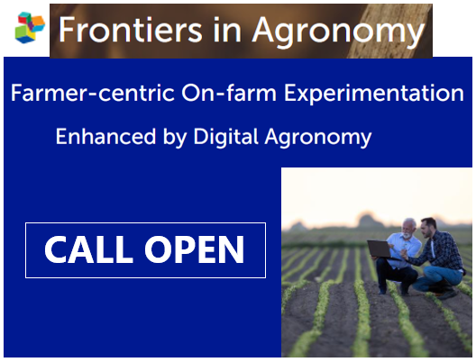 Contributions that build the evidence base, consolidate emerging knowledge and help establish shared foundations for farmer-centric OFE at the interface of agronomy, data, social science and climate-smart practice
Submission deadline: October 2026