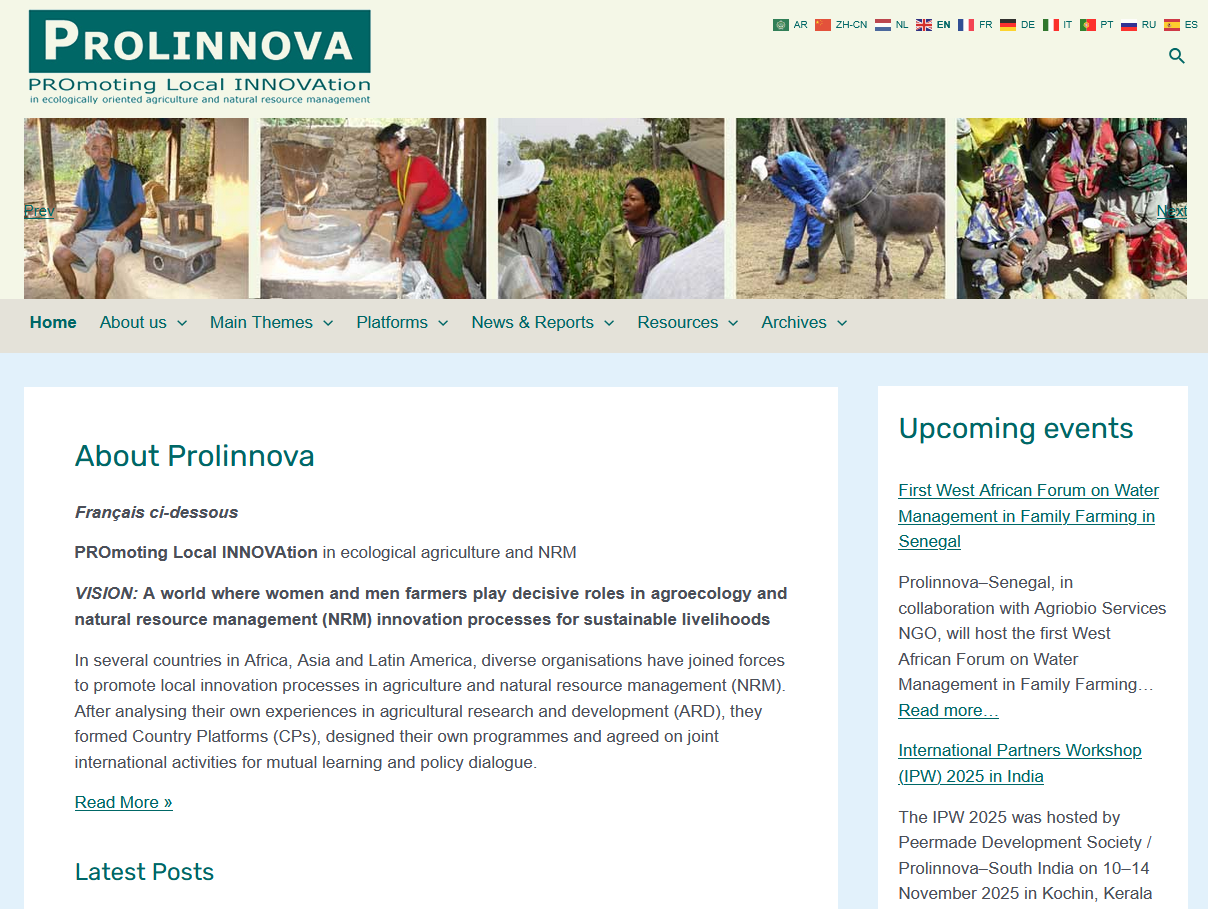 Prolinnova: Promoting Local Innovation - Worldwide