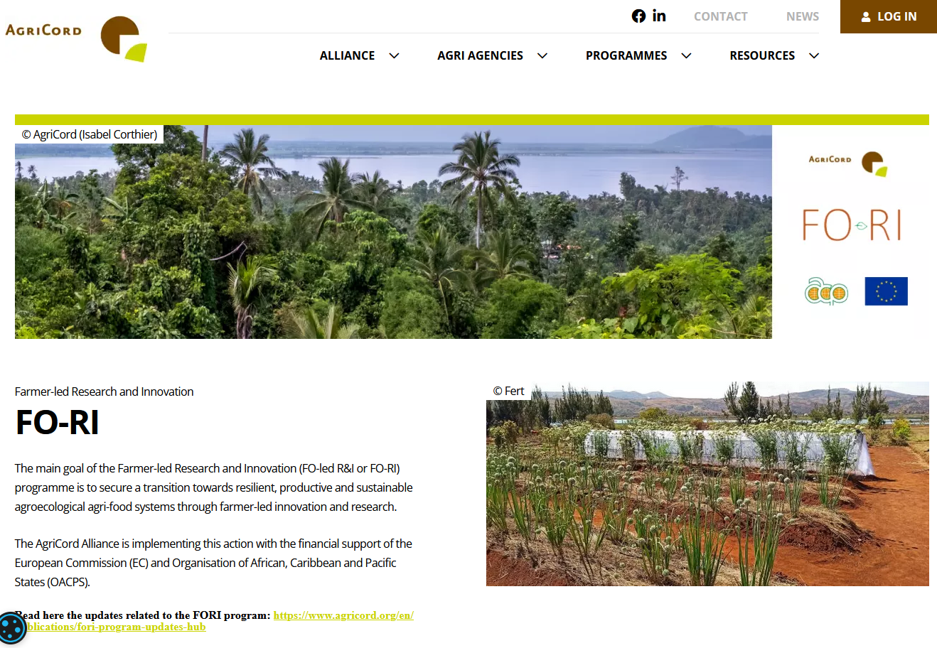 AgriCord's FO-RI: Farmer-led Research and Innovation - Worldwide