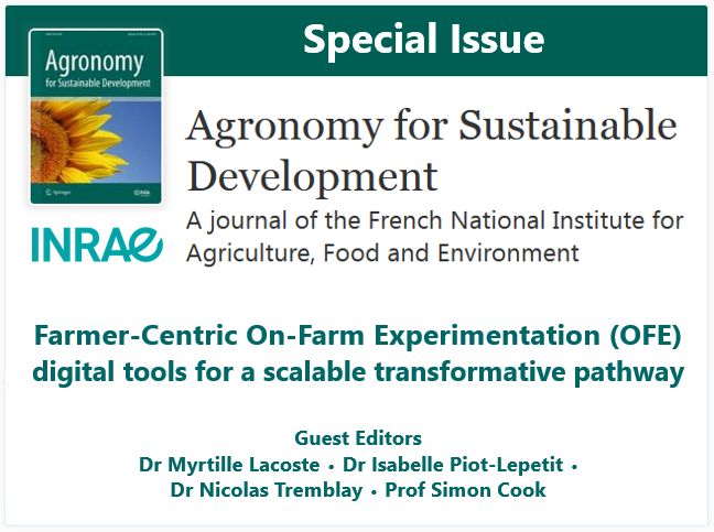 2025 - The special issue associated with OFE2021, with 9 articles in contrasted farming systems: reviews, retrospectives, case studies, meta-analytics and more