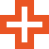 Orange plus symbol