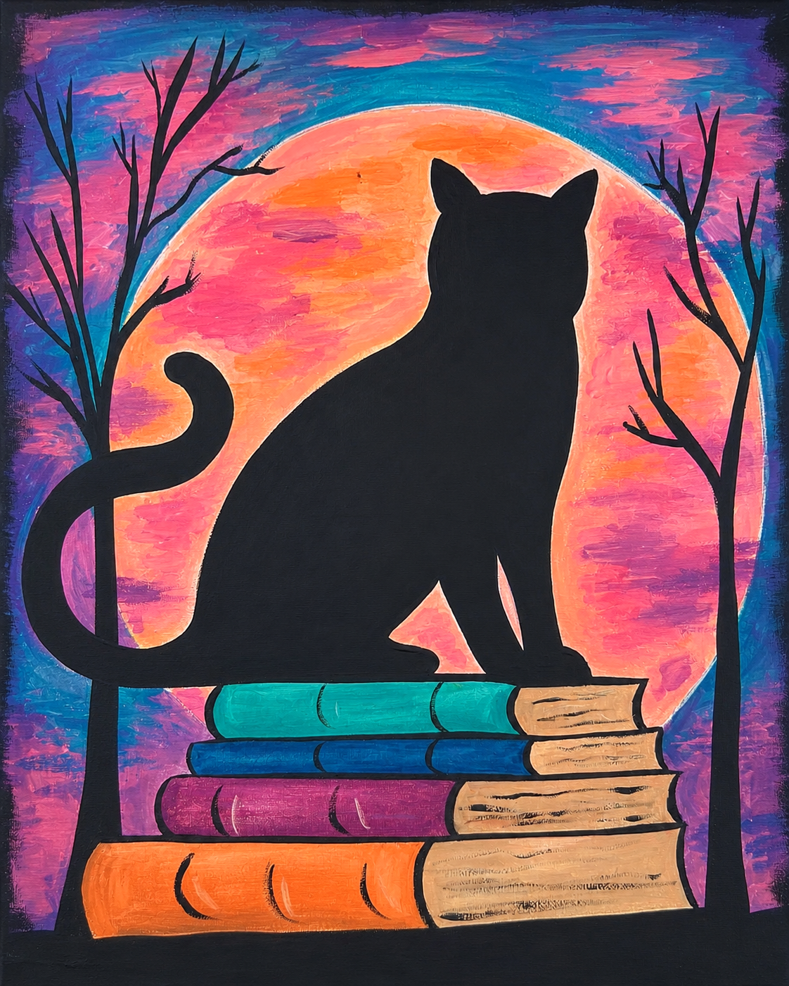 Cat & Moon
