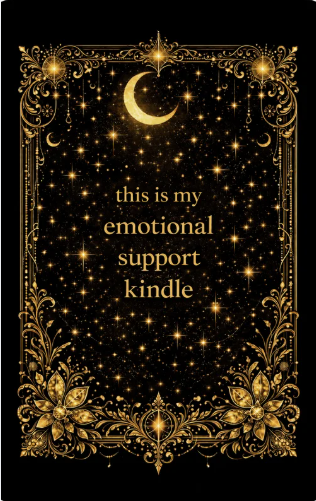 Emotional Support Kindle Cover Insert