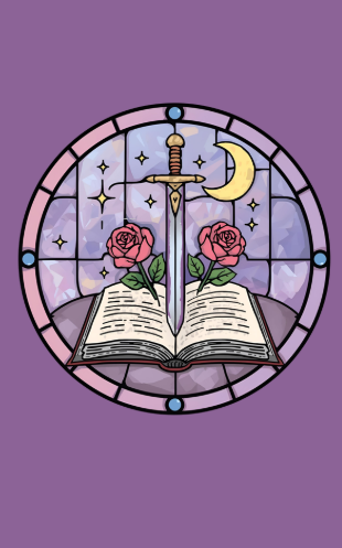 Fantasy Stained Glass Kindle Cover Insert