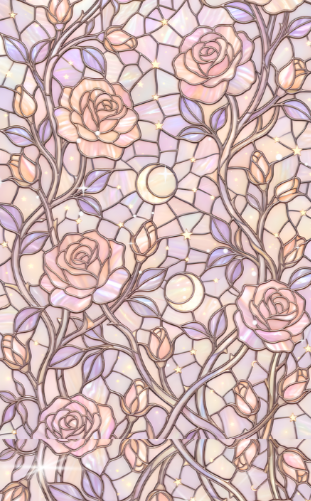 Stained Glass Kindle Cover Insert