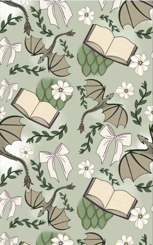 Bookish Dragon Kindle Cover Insert