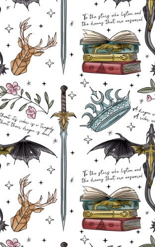 ACOTAR/Fourth Wing Kindle Cover Insert
