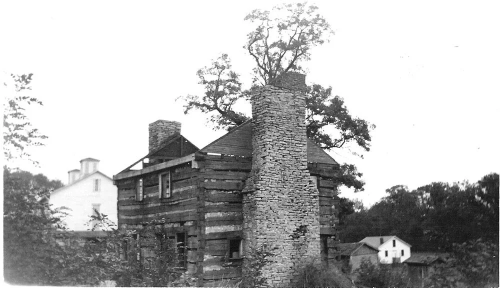 Galloway Home in original location, when procured by GCHS in 1936.