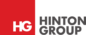 Hinton Group logo with red and gray design and text