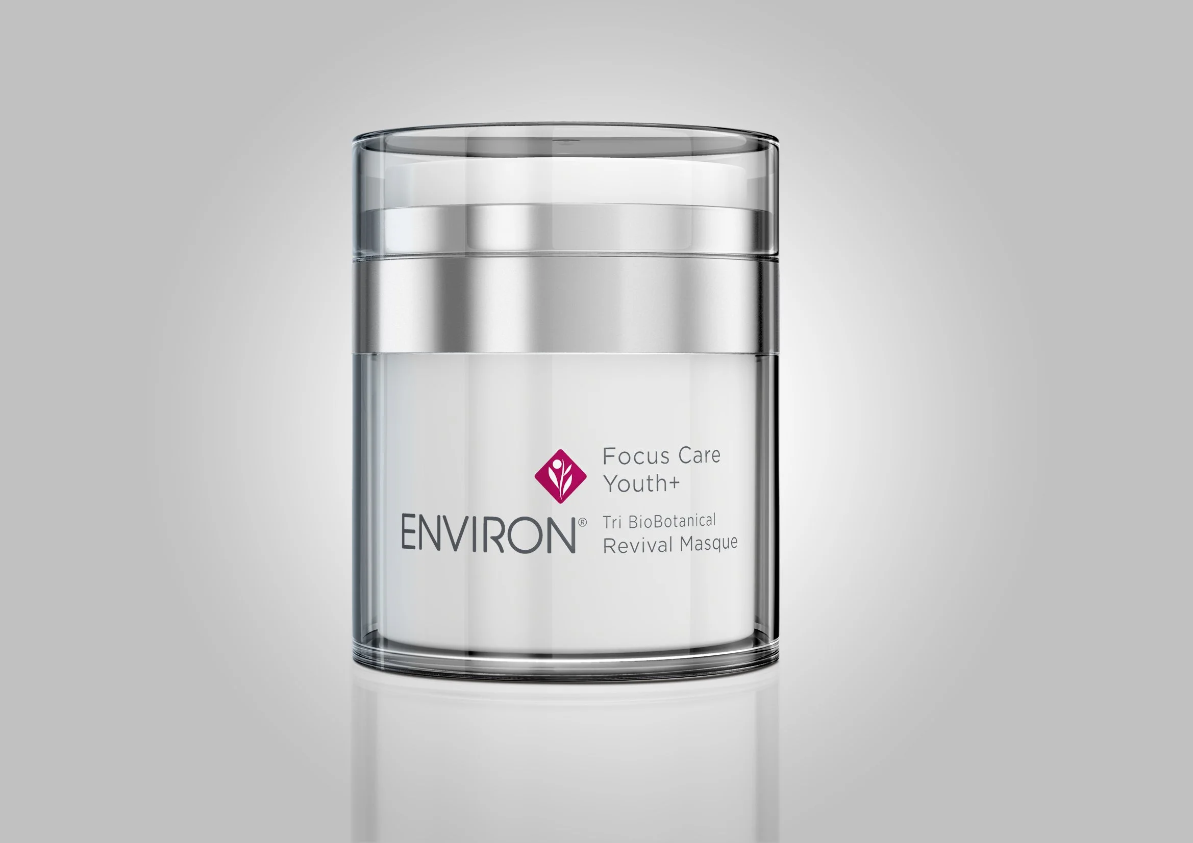 Photoreal skincare product render of Environ Focus Care Youth+ Revival Masque