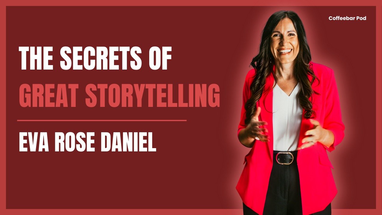 Storytelling-Expertin Eva Rose Daniel im Coffeebar Pod mit Basil Merk – über die Kraft von Geschichten in Kommunikation, Vertrieb und Leadership
