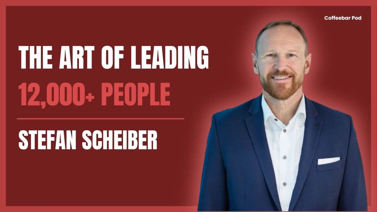 Podcast-Interview mit Stefan Schreiber, CEO von Bühler Group – Basil Merk spricht mit dem Topmanager über Führung, Innovation und globale Unternehmensstrategien im Coffeebar Pod