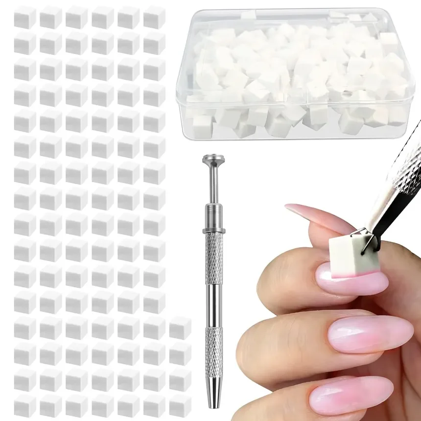 Nail Sponges for Ombre With Grabbing Pen
