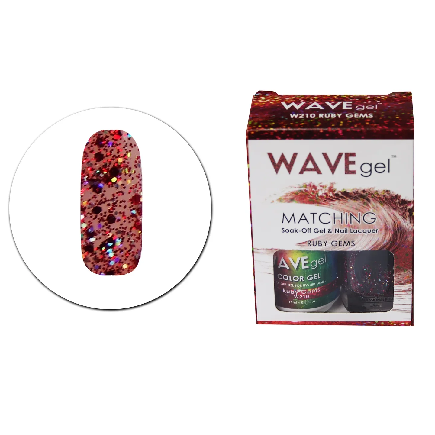 WaveGel Duo - 210 Ruby Gems