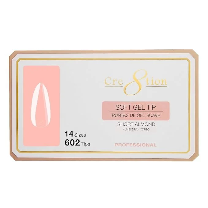 Cre8tion Soft Gel Tip - Almond 602pc