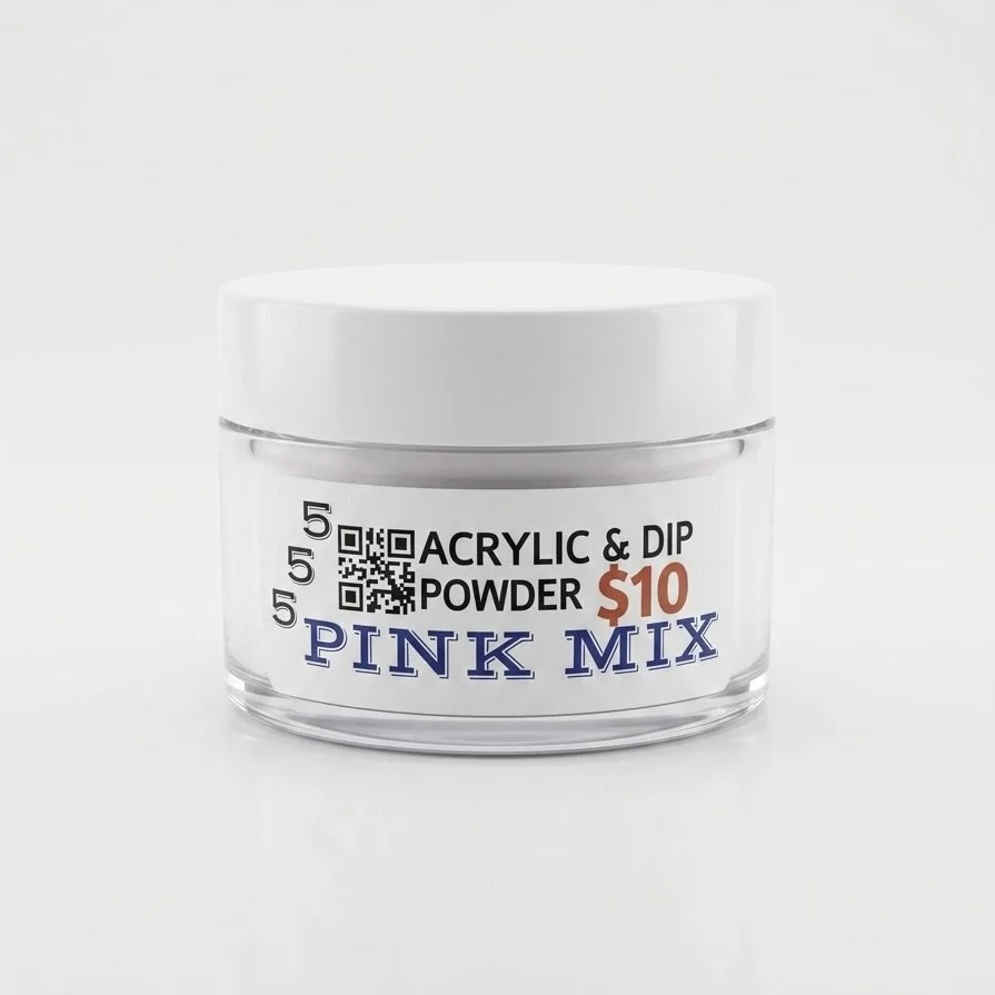 555 Pink Mix Acrylic Powder