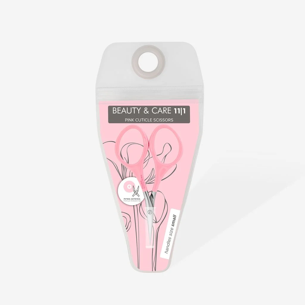 STALEKS Pink Cuticle Scissors BEAUTY & CARE 11 TYPE 1