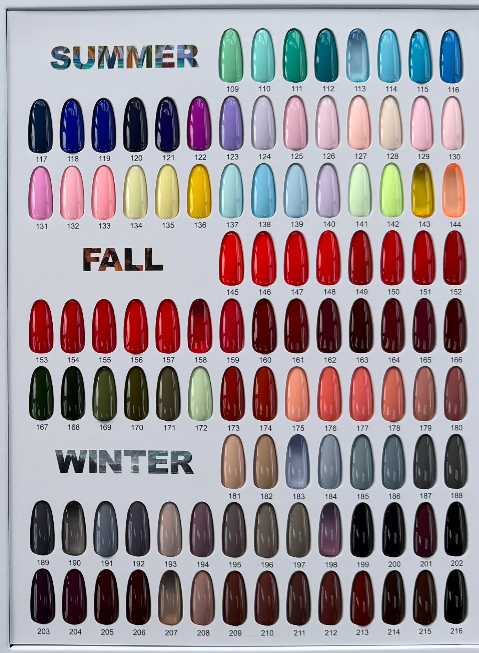 Allure Premium Gel Polish Collection - 216 Colors (Gel Only)