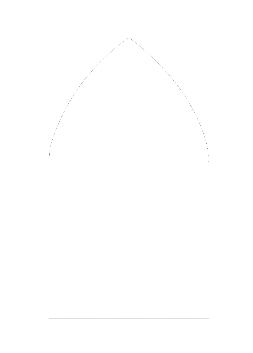 Icon of a church with an arched roof and window openings.