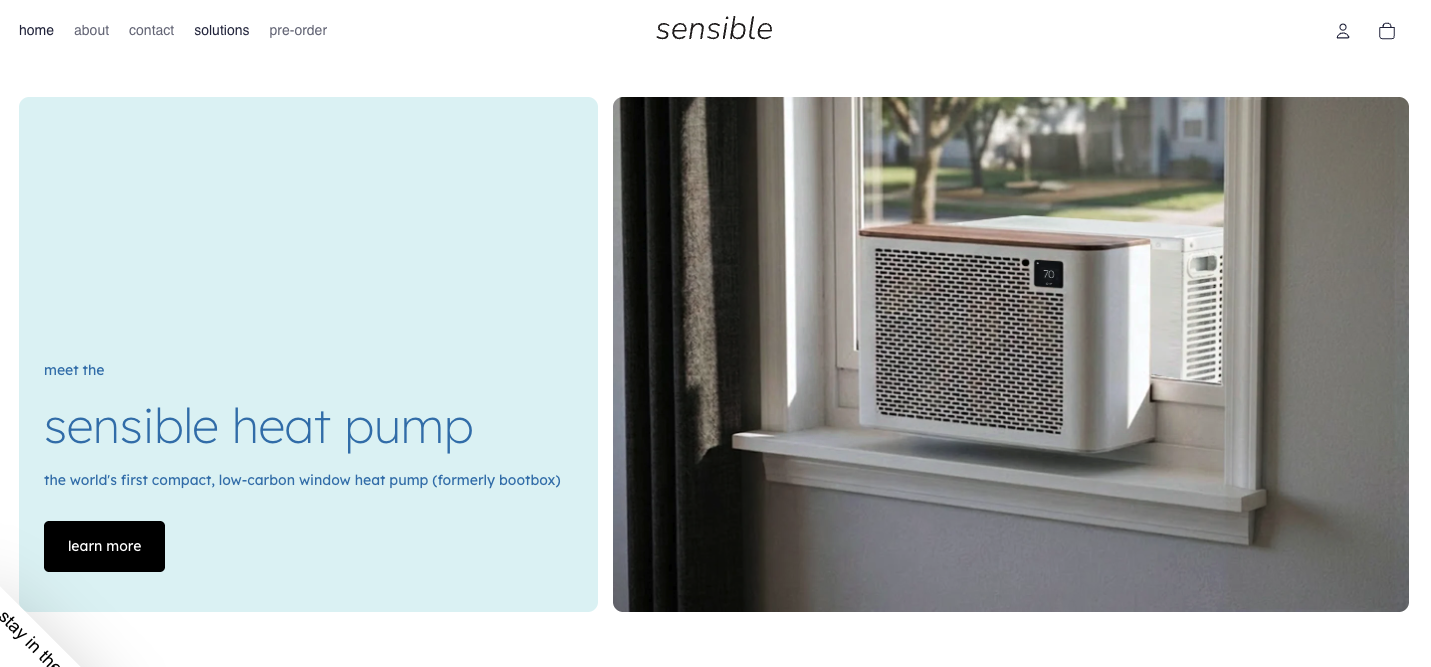 sensible: the carbon neutral heat pump
