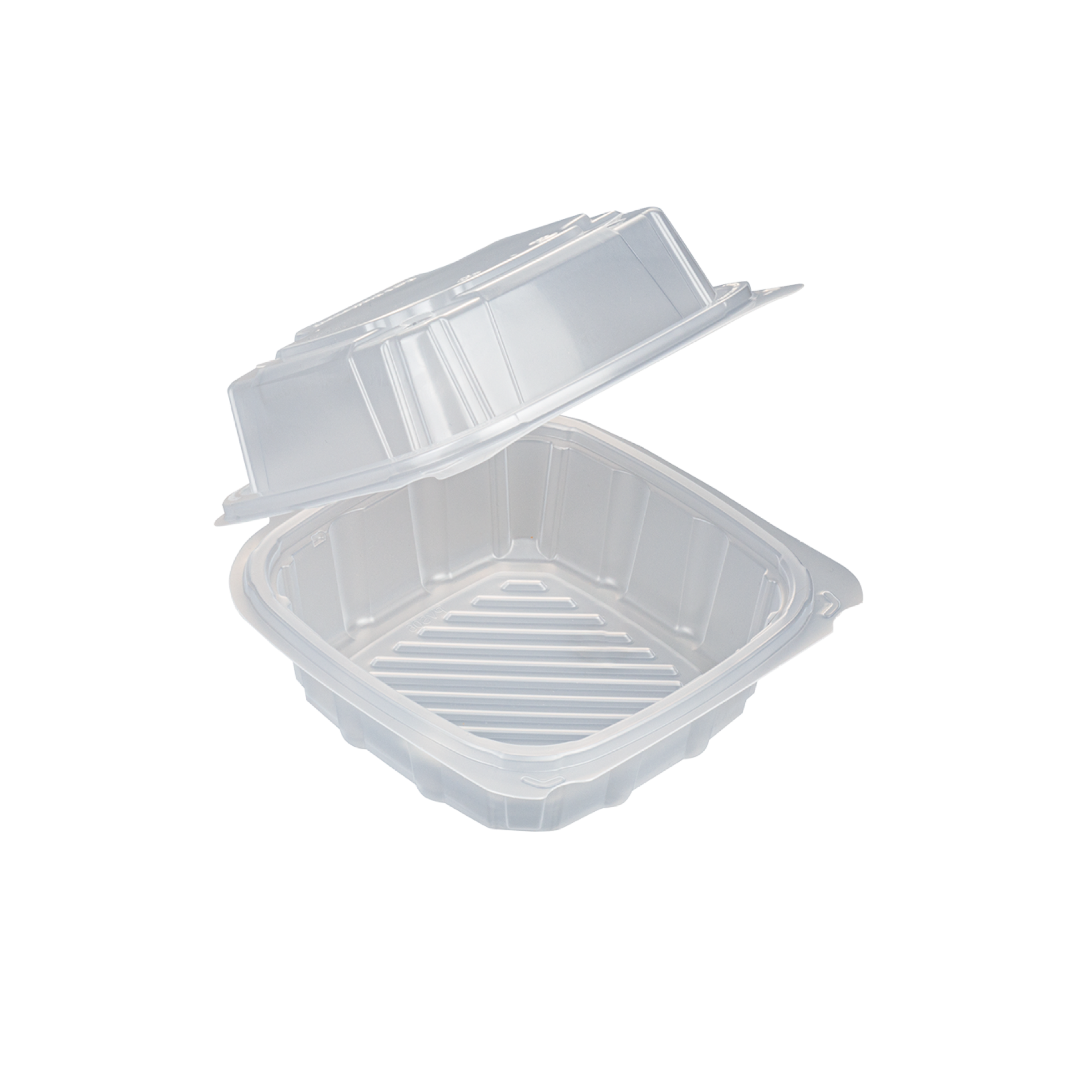 6" x 6" - Clear 1 Compartment PP Container