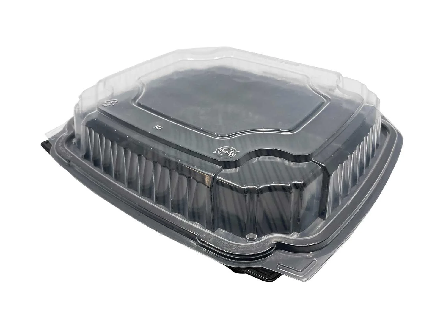 9" x 9" - Clear Top 1 Compartment PP Container