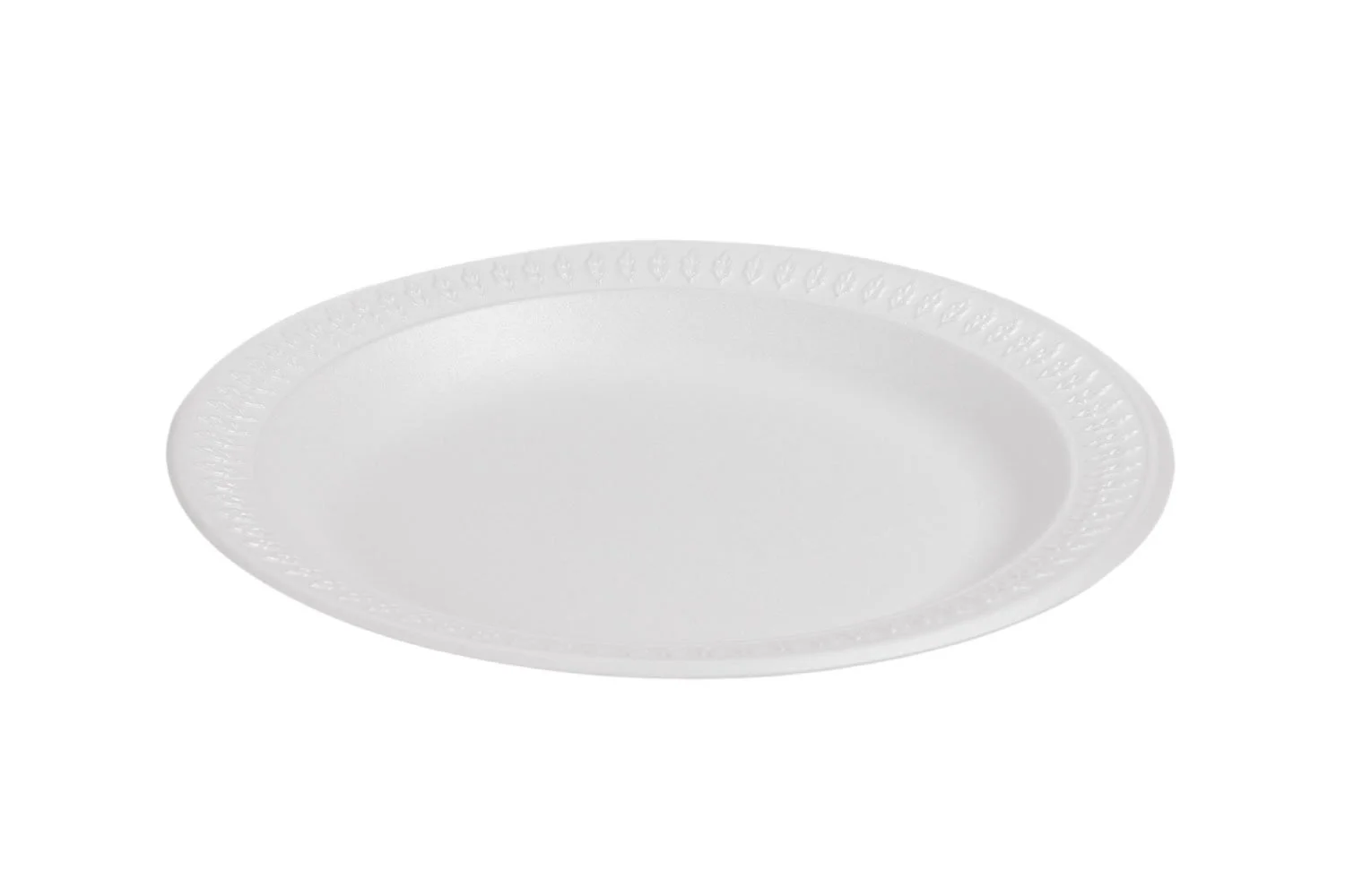 White 9" Foam Plate Display Pallet, 1 Compartment