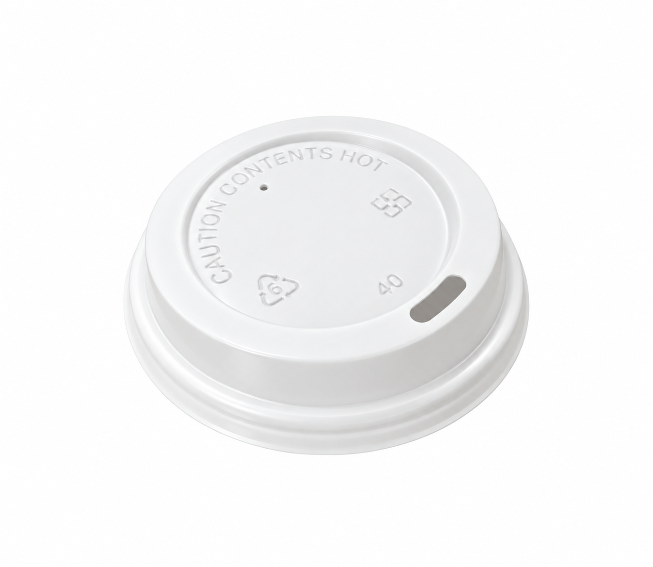 PS Dome Lid for Double Wall Hot Cups, 8 oz (80mm)