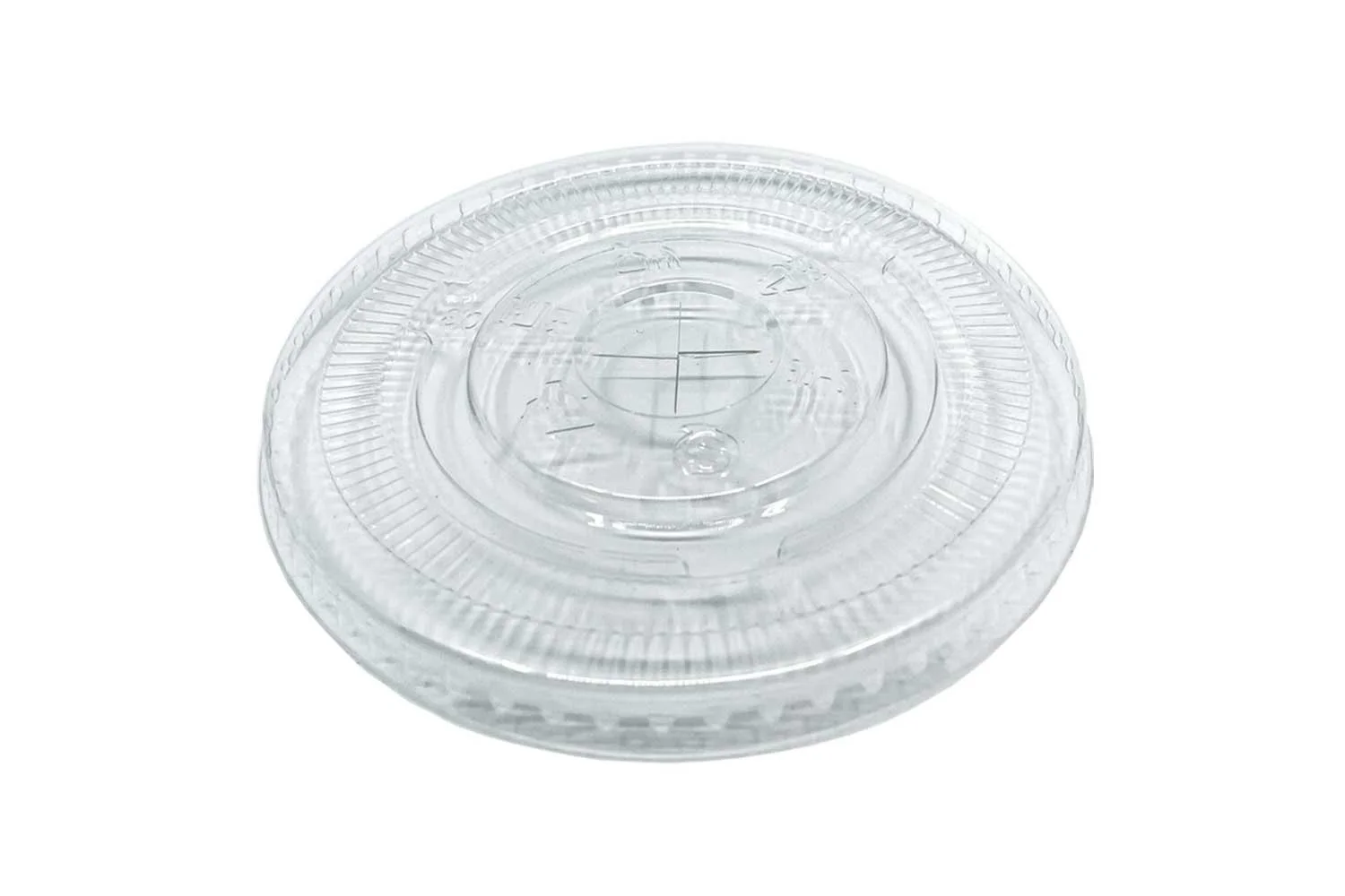 Clear PET Flat Lid for Cold Cups, 32 oz (107mm)