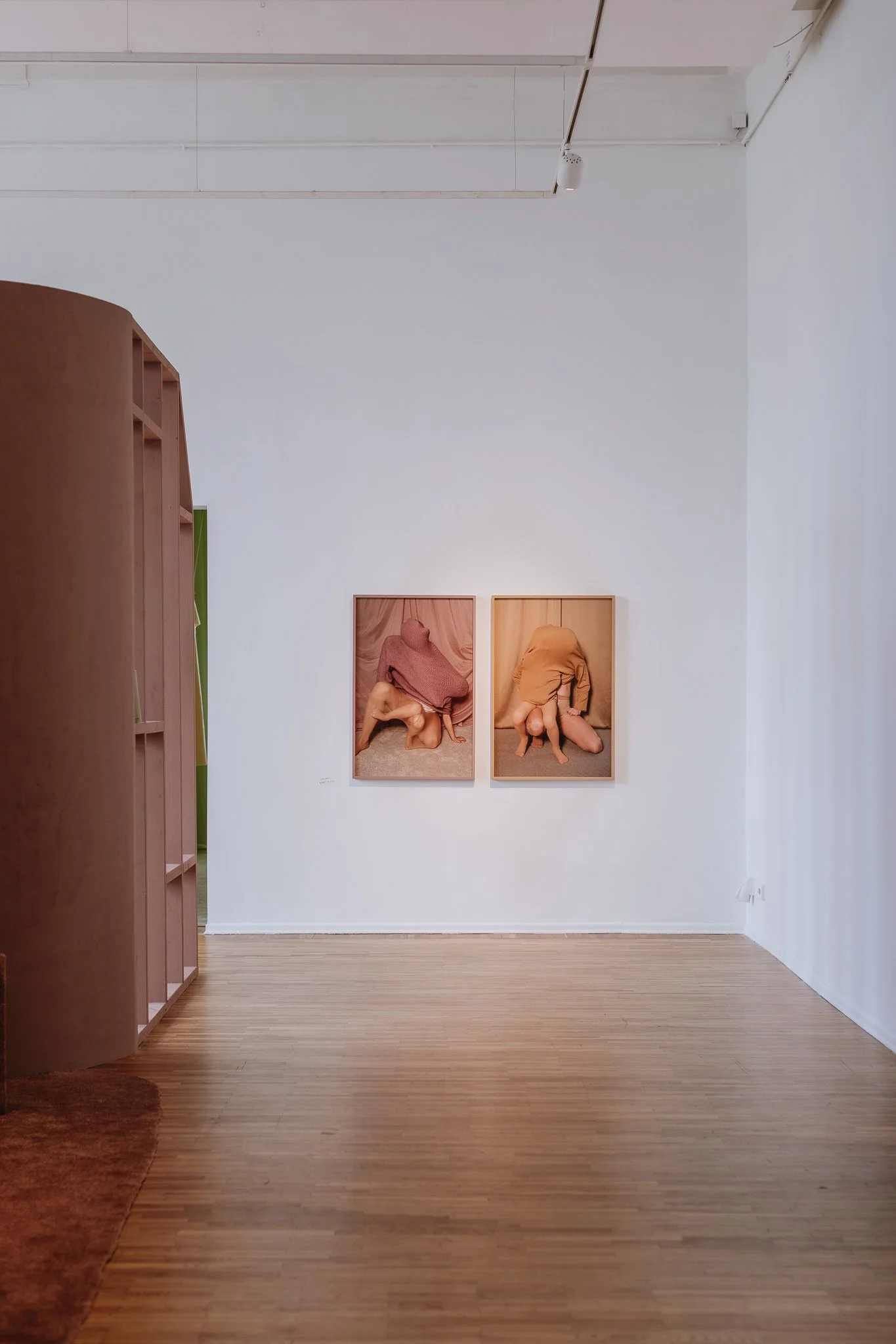 "Mutant I. Mutant II", Cloe Jances. 2021- ... 

“Mutant” is an ongoing photographic series
in which I capture myself together with my
daughter. Th e images depict mother and child
as a single, fused entity. Th rough this work, I
explore the dynamics 