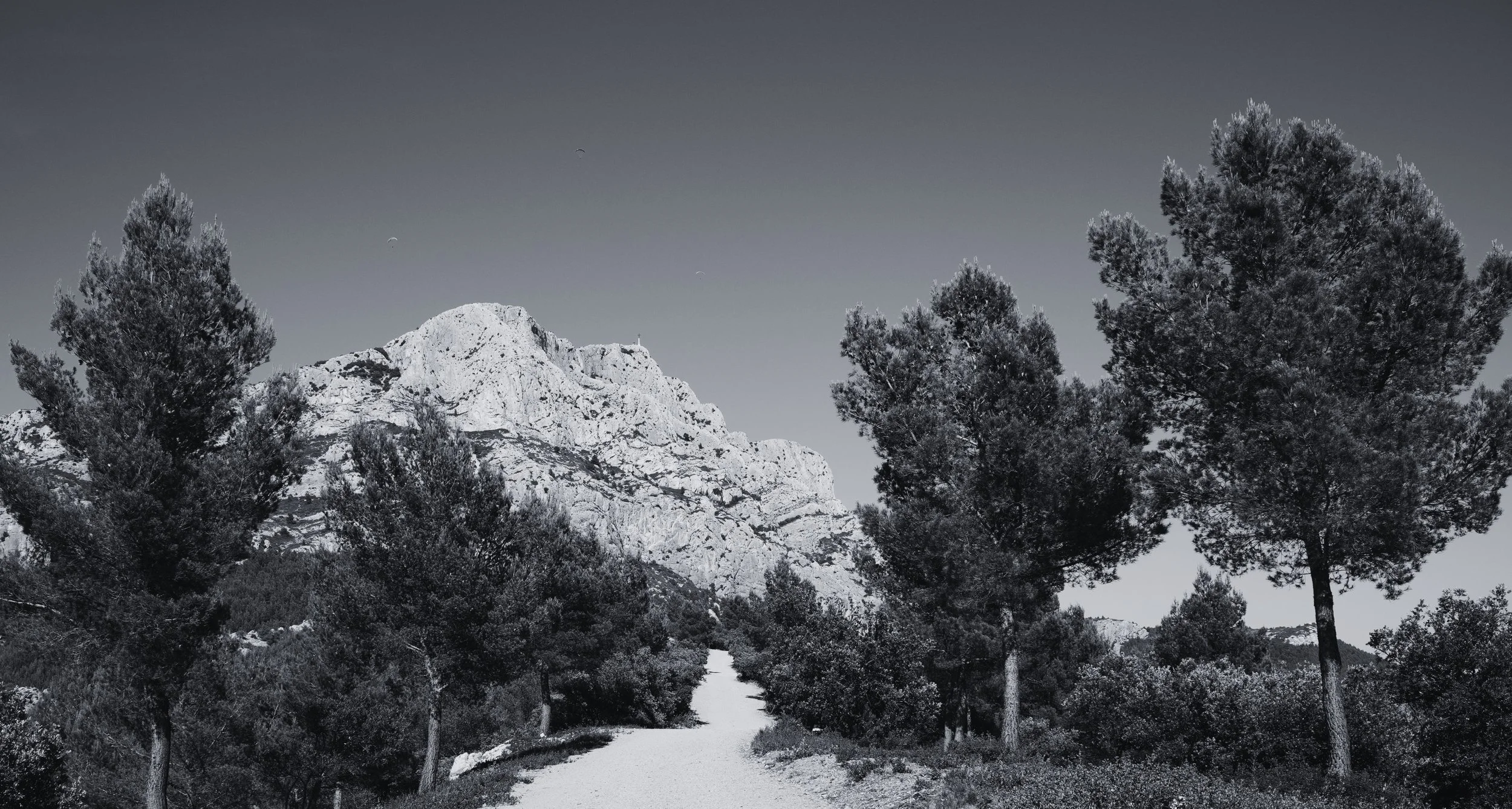 Montagne Sainte victoire à Aix en Provence. Ville où le cabinet d'avocat est installé