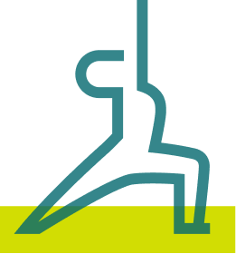 A stylized drawing of a potted cactus with a green base and dark green cactus stem.