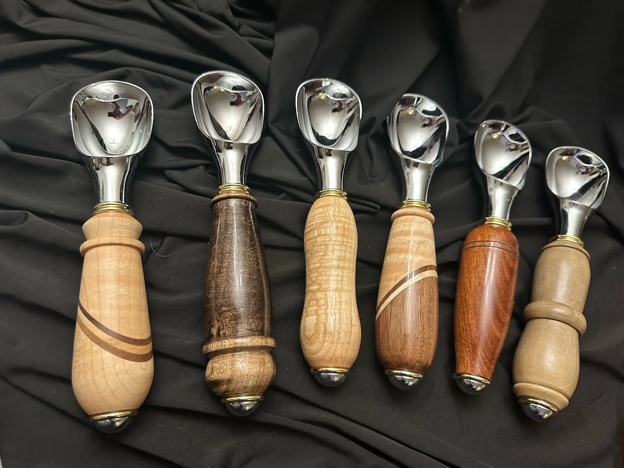 Hand Turned Wooden Ice Cream Scoops