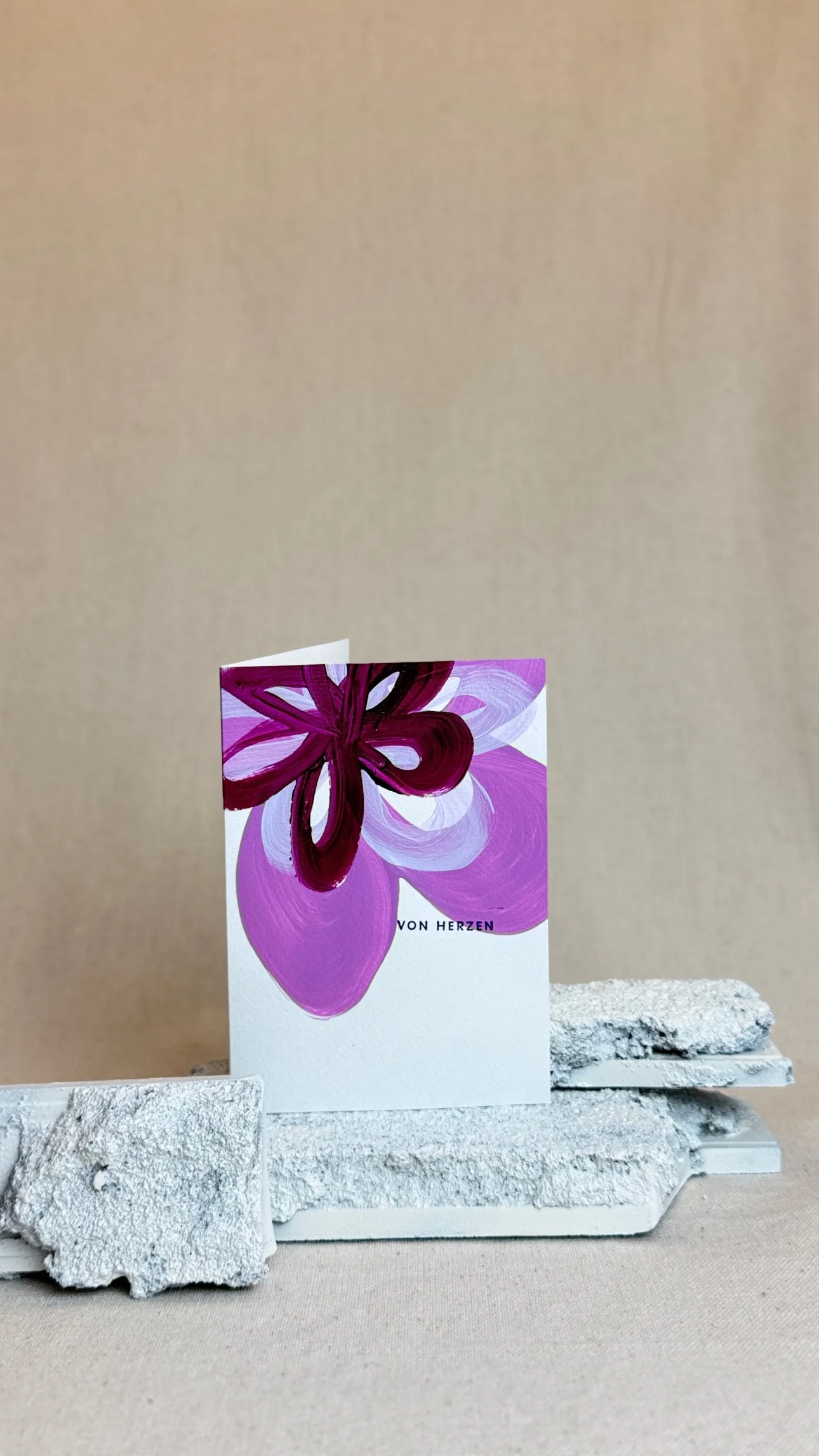 Kunstkarte mit abstraktem Farbdesign
