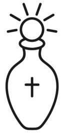A stock of holy oil.