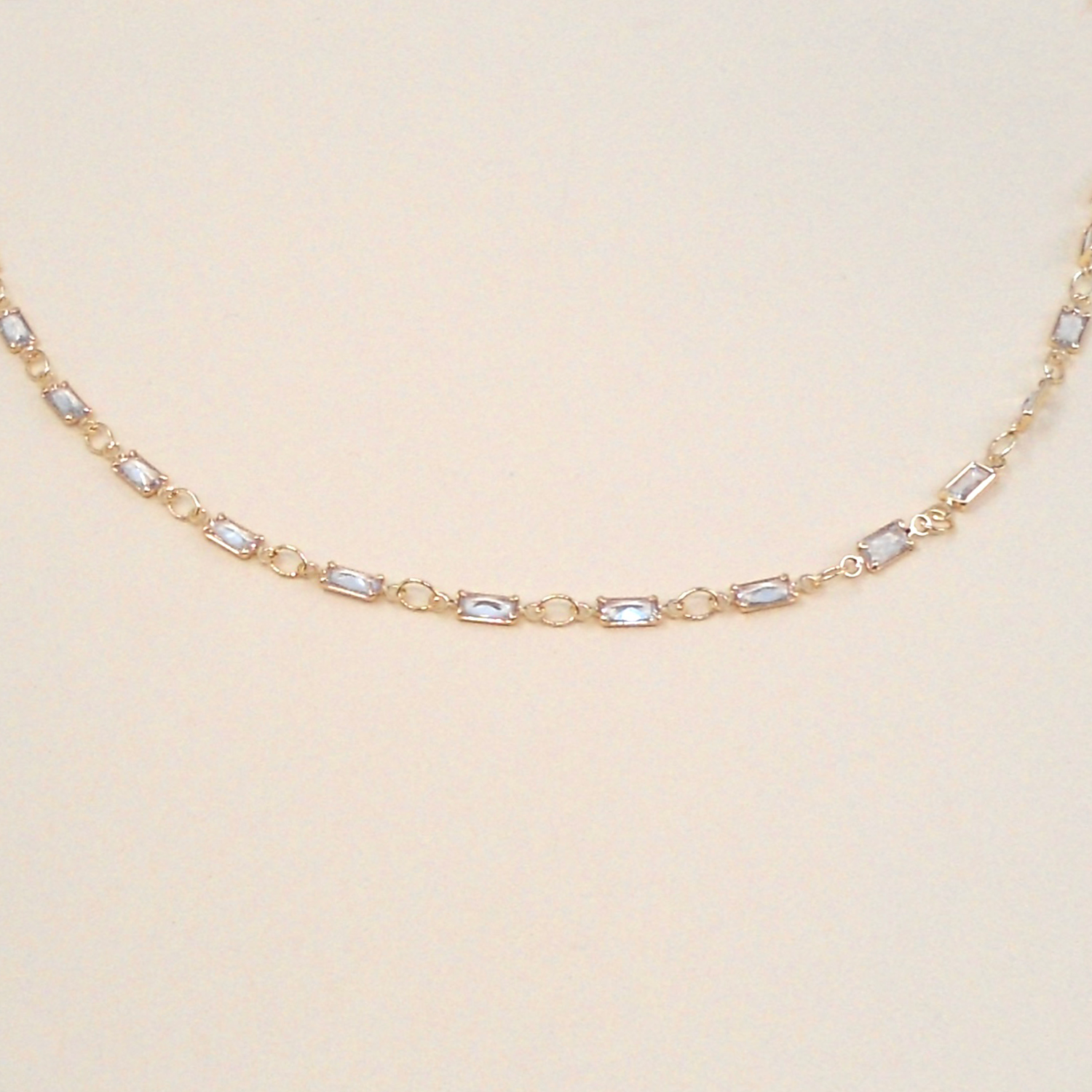 samantha gold-plated cubic zirconia tennis bracelet