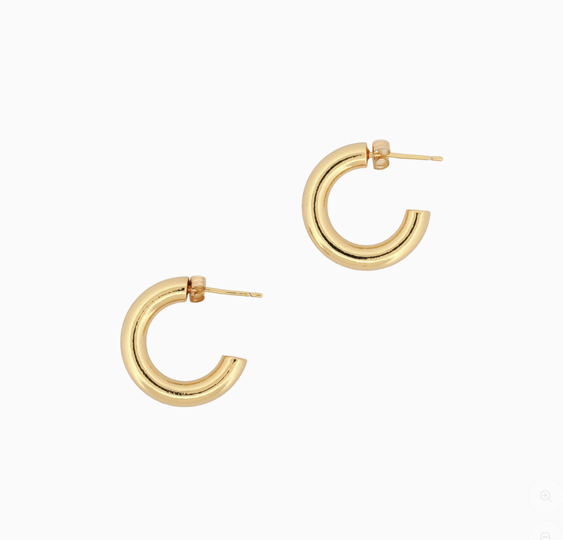 mini hug hoop earrings