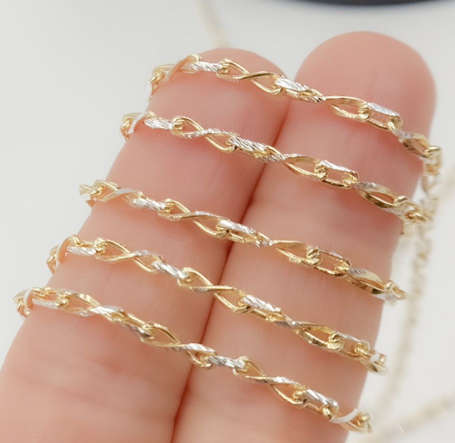 mixed metal twist chain