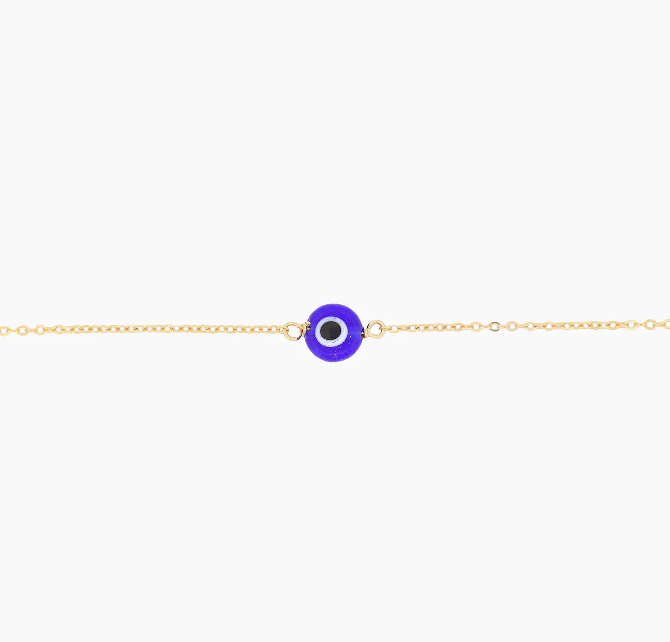 evil eye gold-fill glass bracelet